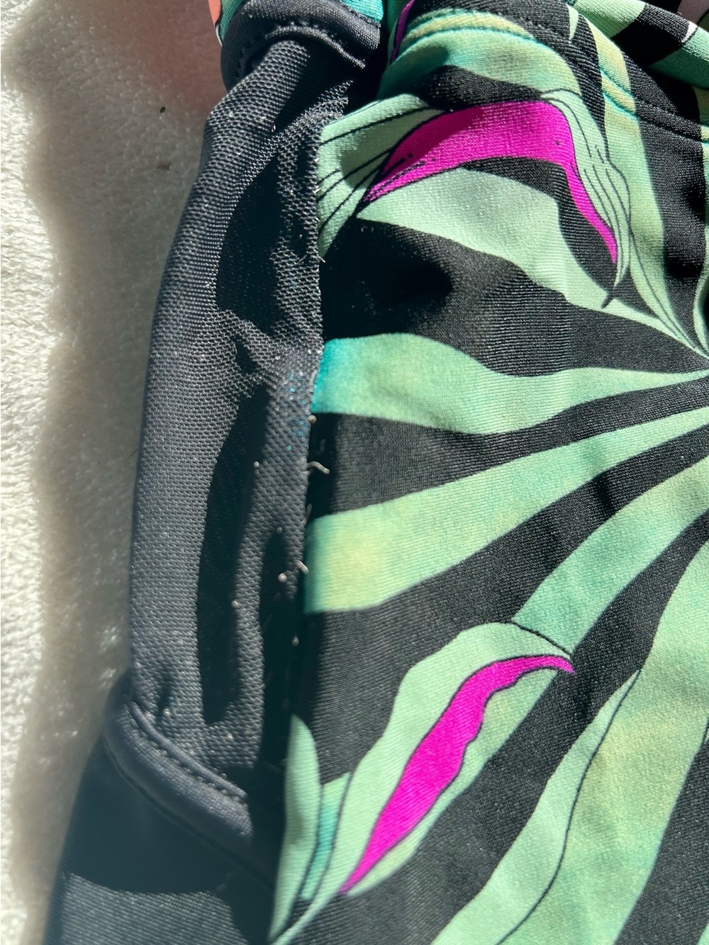 Time and True High Neck Floral One-Piece Swimsuit - Sz 1X - Picture 5 of 5